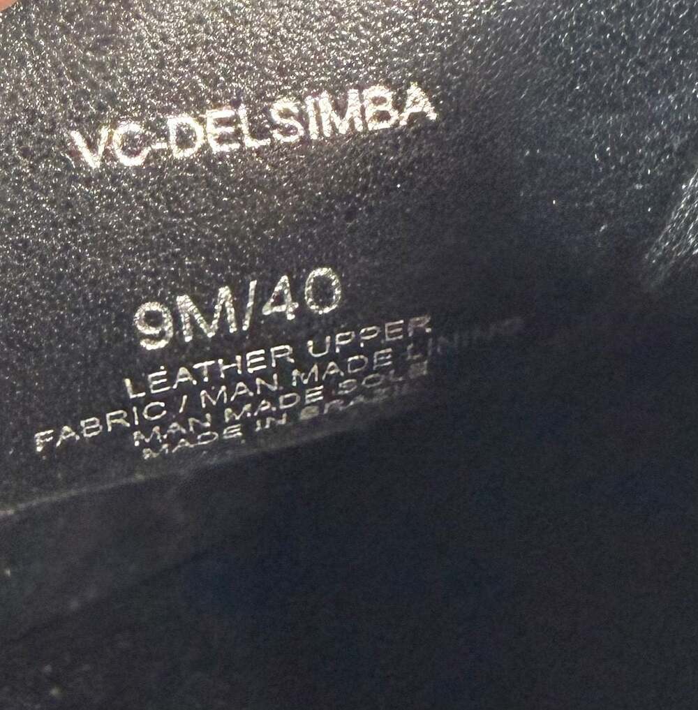 Vince Camuto VC-Delsimba Black Leather Ankle Boots Size 9M - Picture 6 of 6